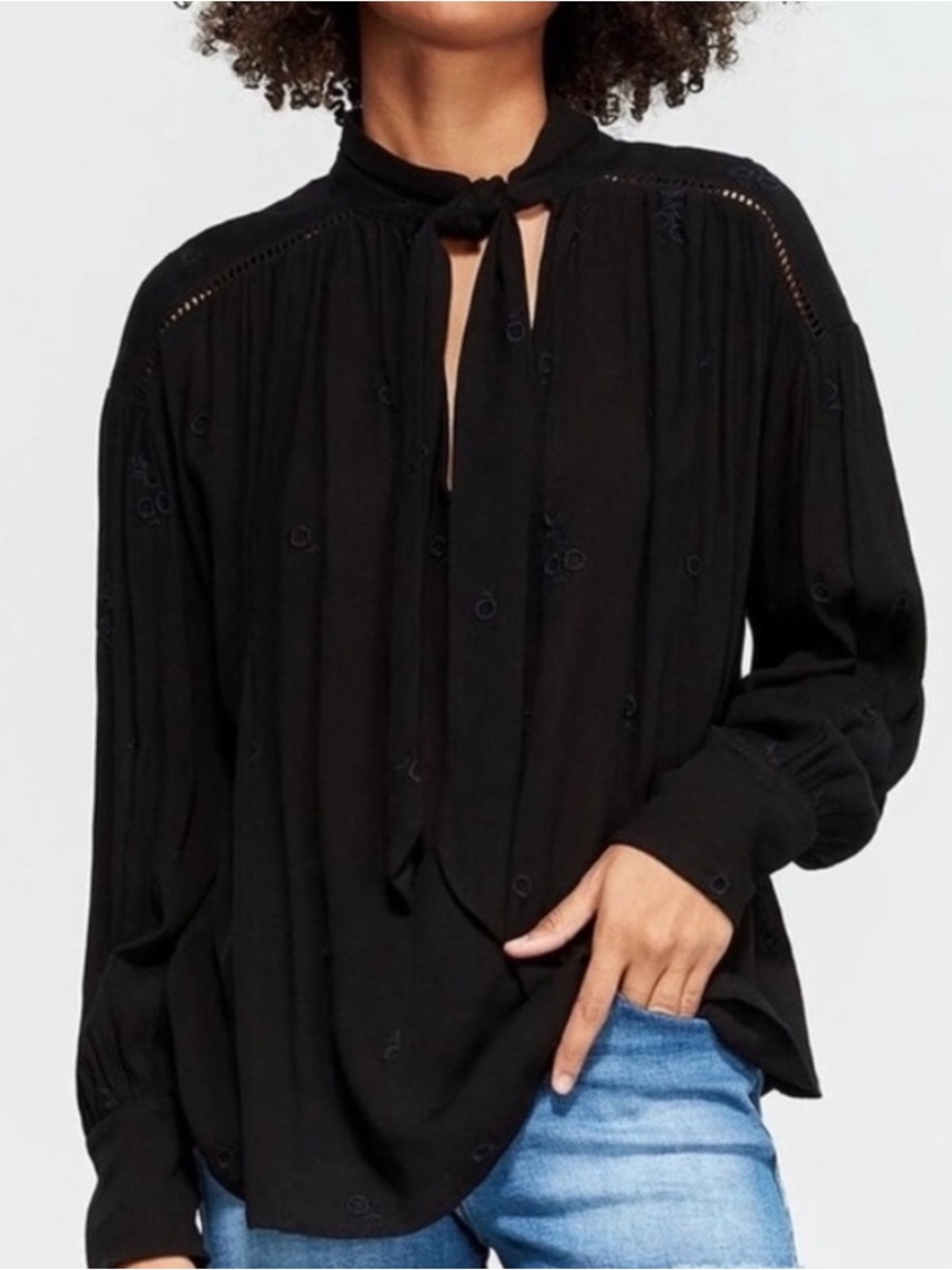 Free people wishful moments embroidered Blouse, small - Picture 1 of 10